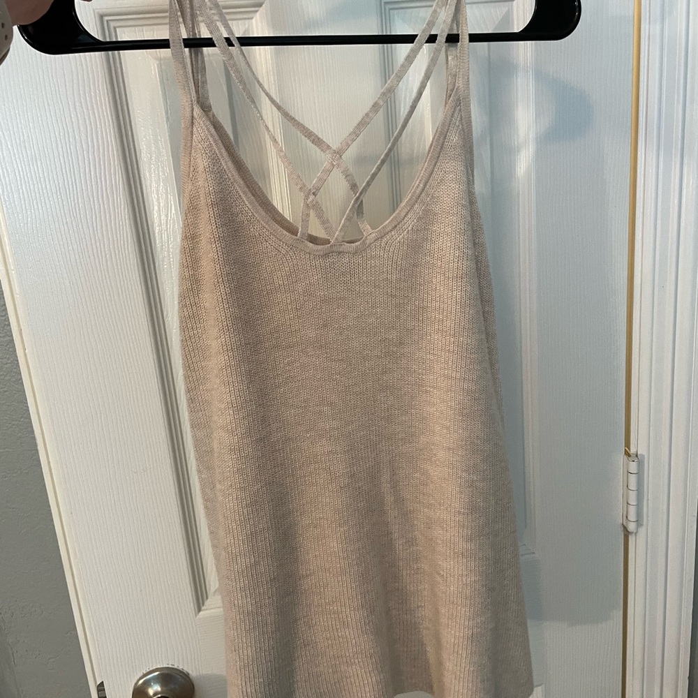 Tan American Eagle tank top